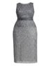 Mac Duggal Marled Ombre Solid Gray Silver Cocktail Dress Size 24 - photo 1