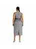 Mac Duggal Marled Ombre Solid Gray Silver Cocktail Dress Size 24 - photo 8