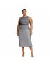 Mac Duggal Marled Ombre Solid Gray Silver Cocktail Dress Size 24 - photo 7
