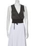 Dorothee Schumacher Silver Gray Black Sleeveless Top Size S - photo 3