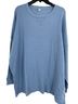 Free People Solid Blue Long Sleeve Top Size S - photo 1