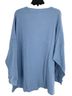 Free People Solid Blue Long Sleeve Top Size S - photo 2