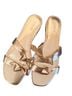 J.Crew Solid Gold Sandals Size 8 - photo 1