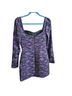 AMUR Floral Black Purple Cocktail Dress Size 2 - photo 2