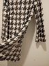 Tyler Boe 100% Polyester 100% Polyester Houndstooth Black White Cocktail Dress Size S - photo 4