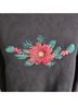 Classic Elements Solid Black Sweatshirt Size S - photo 7