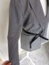 DKNY Houndstooth Black White Blazer Size 6 - photo 4