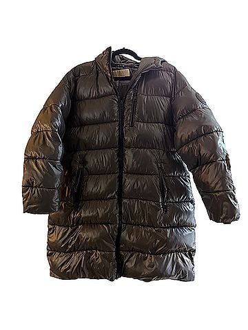 Michael Kors Longline Hooded Puffer Coat (view 1)
