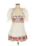 LoveShackFancy Floral White Multi Color Cocktail Dress Size 8 - photo 1
