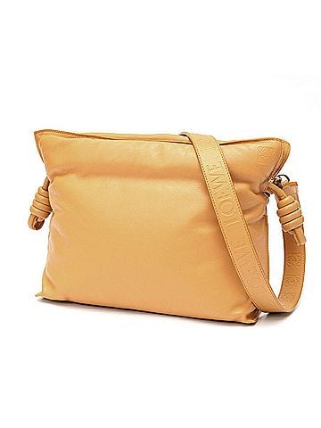 Loewe LOEWE Puffer Flamenco Clutch Shoulder Bag A411FC1X Leather Camel E-159794 (view 1)