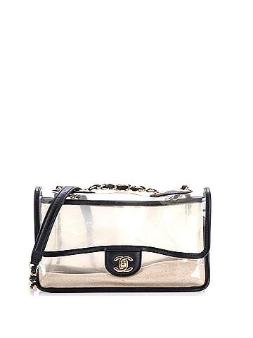 Chanel Sand By The Sea Flap Bag PVC with Lambskin Medium (view 1)
