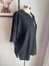 Vincent Solid Black Short Sleeve Blouse Size XL - photo 3