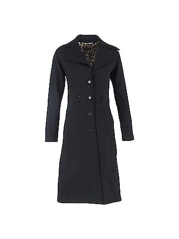 Dolce & Gabbana Dolce & Gabbana Single-Breasted Coat with Pockets in Black Wool (view 1)