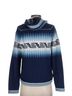 Alpakina Aztec Or Tribal Print Blue Pullover Hoodie Size S - photo 2