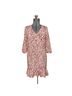 CAbi 100% Polyester Animal Print Red White Casual Dress Size XS - photo 1