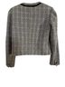 Banana Republic 75% Cotton 17% Polyester 8% Rayon 100% Polyester Tweed Black White Jacket Size 4 - photo 2