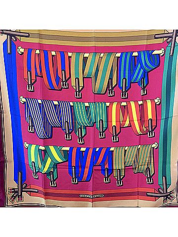 Hermès Hermes Vintage Silk Scarf Carre 90 (view 2)