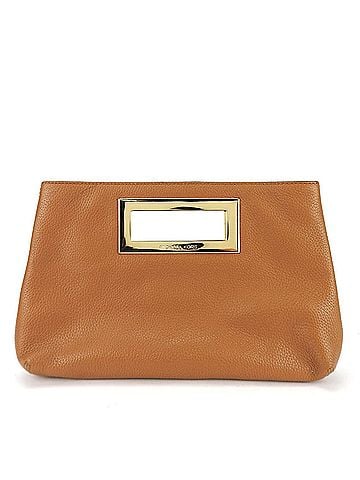 Michael Kors Michael Kors Clutch Bag 35T2GBKC2L Leather Camel Handbag Women's (view 1)