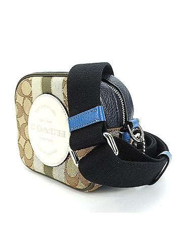 Coach Coach Shoulder Bag 2635 Signature Dempsey Canvas Leather Beige Blue Khaki Camera Pochette Women's COACH (view 2)