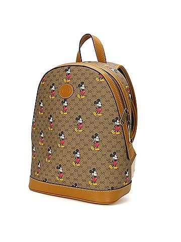 Gucci Gucci Backpack/Daypack Small Backpack 552884 GG Supreme Canvas Brown Camel Mickey Mouse x Disney Women's GUCCI (view 2)
