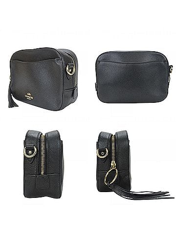 Coach Coach Shoulder Bag 29411 Camera Leather Black Pochette Pouch Women's COACH (view 2)