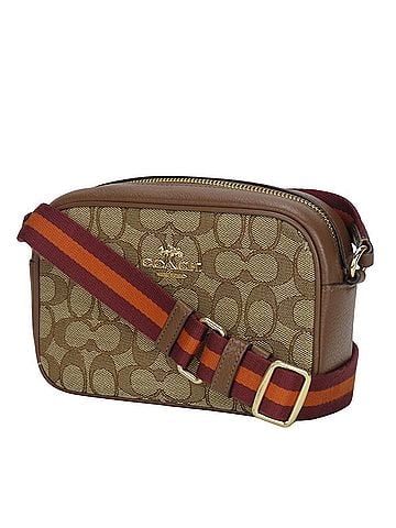 Coach Coach Shoulder Bag C0927 Signature Canvas Leather Brown Bordeaux Pochette Women's COACH (view 2)