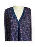 Chico's Print Multi Color Blue Red White Long Sleeve Blouse Size 3 - photo 5