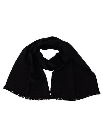 GF Ferre Black Wool Neck Wrap Shawl Fringes Women's Scarf (view 2)