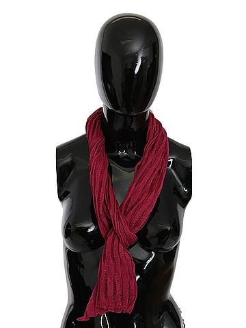 John Galliano Bordeaux Neck Wrap Shawl Foulard Women's Scarf (view 1)