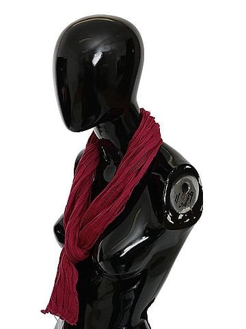 John Galliano Bordeaux Neck Wrap Shawl Foulard Women's Scarf (view 2)