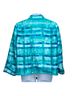 Susan Graver Print Multi Color Teal Blue White Jacket Size 1X - photo 2