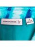 Susan Graver Print Multi Color Teal Blue White Jacket Size 1X - photo 3