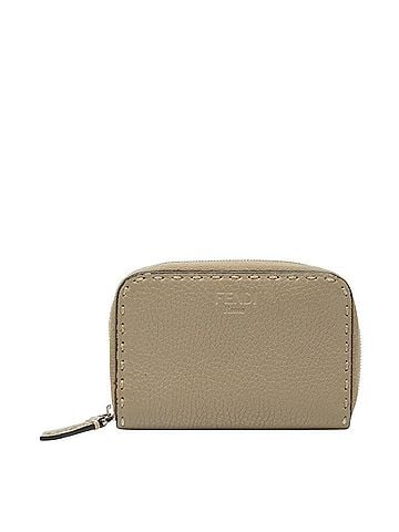 Fendi Fendi Selleria Wallet/Coin Purse 8M0313 Greige Leather Women's FENDI (view 1)
