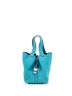 Hermès 100% Leather Blue Picotin Lock Bag Clemence PM One size - photo 1
