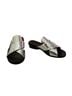 French Connection Solid Silver Black Sandals Size EU 38 1/2 - photo 2