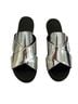 French Connection Solid Silver Black Sandals Size EU 38 1/2 - photo 4