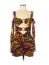 DUNDAS Animal Print Multi Color Cocktail Dress Size S - photo 1