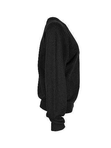 Reformation Reformation Crew Neck Sweater in Black Cotton (view 2)