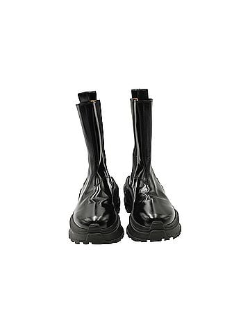 Maison Margiela Maison Margiela Retro Fit Combat Boots in Black Leather (view 2)