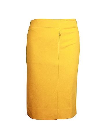 Diane von Furstenberg Diane Von Furstenberg Pencil Skirt in Yellow Viscose (view 1)