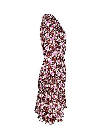 Anna Sui Anna Sui Woman Lace-trimmed Floral Print Mini Dress in Multicolor Rayon (view 2)