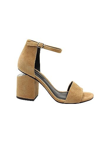 Alexander Wang Alexander Wang Abby Sandals in Tan Suede (view 1)