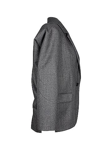 Isabel Marant Isabel Marant Oversized Blazer Jacket in Grey Virgin Wool (view 2)