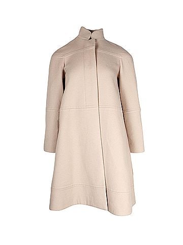Chloé Chloe A-Line Cape Coat in Cream Cashmere (view 1)