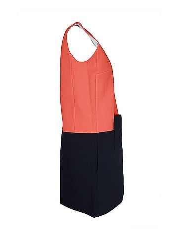 Victoria Beckham Victoria Beckham Color-Block Sleeveless Shift Dress in Multicolor Viscose (view 2)