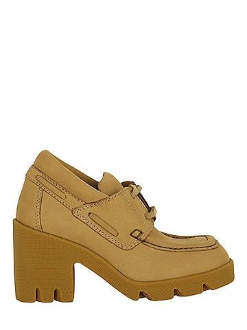 Burberry Women's Stride Leather Heeled Loafers (view 1)