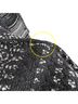 Talbots Stripes Black Silver Cardigan Size L - photo 7