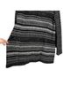 Talbots Stripes Black Silver Cardigan Size L - photo 6