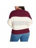 Lucky Brand Stripes Burgundy Gray Ivory Pullover Sweater Size XL - photo 8