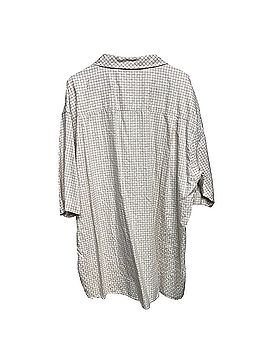 Chemise Homme John Eshaya - Vichy Vert Et Marine, Taille L, 100% Coton, Manches Longues - Occasion Très Bon État